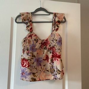 Cropped Floral shirt